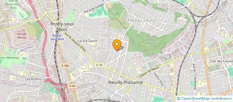 localisation de l'entreprise MONSIEUR VLADIMIR BRONISLAV à NEUILLY-PLAISANCE