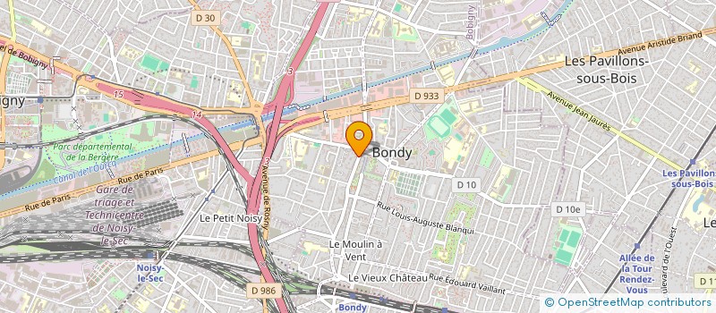 localisation de l'entreprise MONSIEUR VLADIMIR CAYOL  BONDY