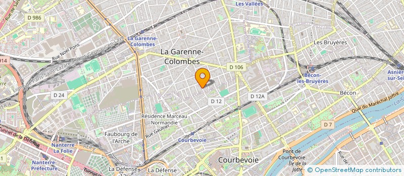 localisation de l'entreprise MONSIEUR VLADIMIR DUGOURD  LA GARENNE-COLOMBES