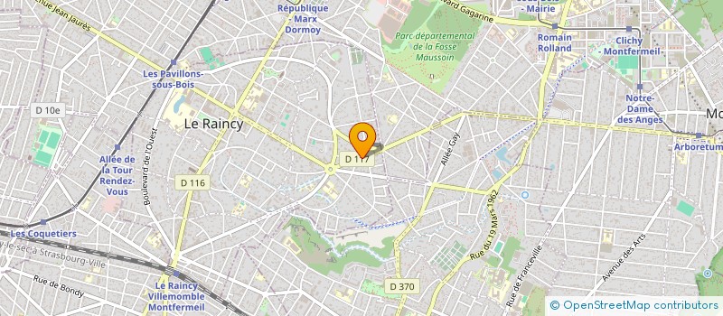 localisation de l'entreprise MONSIEUR VLADIMIR IACOBET  LE RAINCY