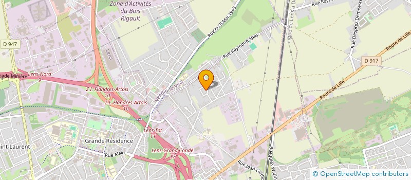 localisation de l'entreprise MONSIEUR VLADIMIR LEFEBVRE  LOISON-SOUS-LENS