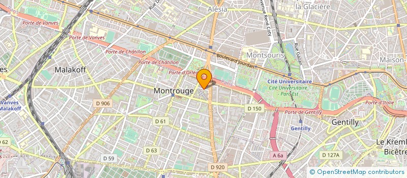 localisation de l'entreprise MONSIEUR VLADIMIR MLADENOVIC  MONTROUGE