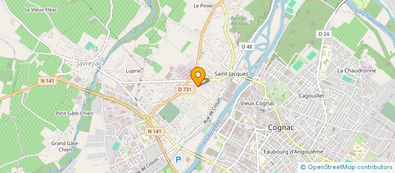 localisation de l'entreprise MONSIEUR VLADIMIR TIMOSHENKO à COGNAC