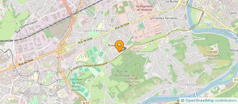 localisation de l'entreprise MONSIEUR VLADIMIR TOURY  BESANCON