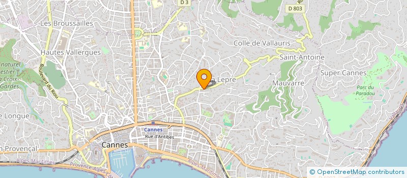 localisation de l'entreprise MONSIEUR VLADISLAV ESMURZIYEV à CANNES