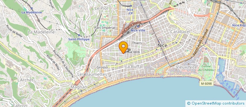 localisation de l'entreprise MONSIEUR VLADISLAV PLAMODEALO à NICE