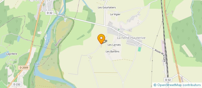 localisation de l'entreprise MONSIEUR VLADY LAFOND à LA FERTE-HAUTERIVE