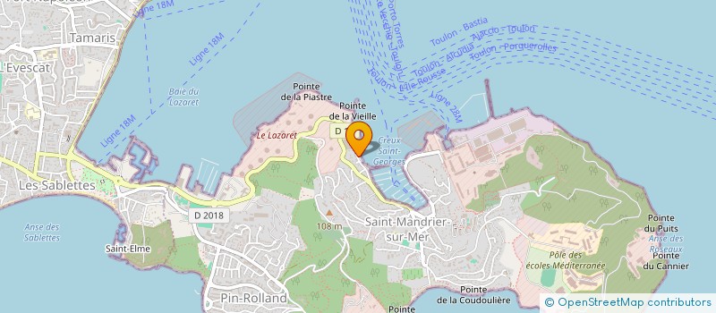 localisation de l'entreprise MONSIEUR VODJO HONVO AKANNI  SAINT-MANDRIER-SUR-MER