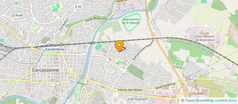 localisation de l'entreprise MONSIEUR VOLODIA KAZARIAN  CARCASSONNE