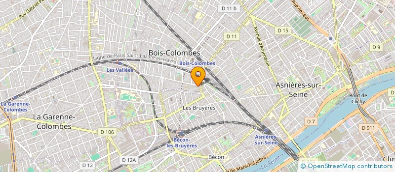 localisation de l'entreprise MONSIEUR VOLODYMYR BUDZENKO à BOIS-COLOMBES