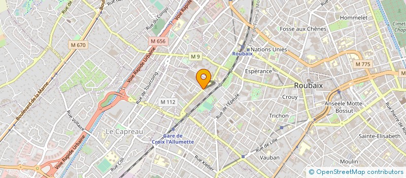 localisation de l'entreprise MONSIEUR VONGCHANH PHONGSA  ROUBAIX