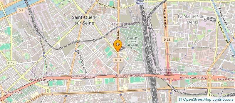 localisation de l'entreprise MONSIEUR VUTHA KUOCH à SAINT-OUEN-SUR-SEINE