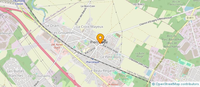 localisation de l'entreprise MONSIEUR VYNS MAYER à PIERRELAYE