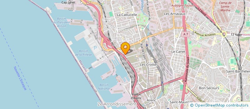 localisation de l'entreprise MONSIEUR WACIM LAKHDARA à MARSEILLE
