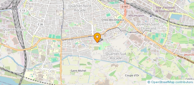 localisation de l'entreprise MONSIEUR WACIM MEDDEB  AVIGNON