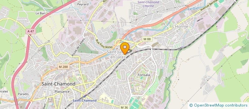 localisation de l'entreprise MONSIEUR WADAH ZAHI  SAINT-CHAMOND