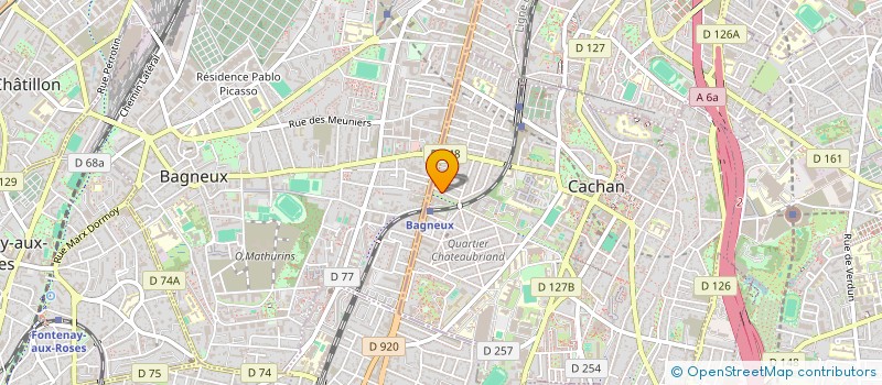 localisation de l'entreprise MONSIEUR WADIE CHEBLI  CACHAN