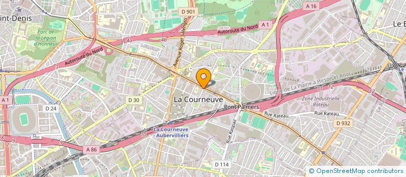 localisation de l'entreprise MONSIEUR WADOUD GHAFIL  LA COURNEUVE