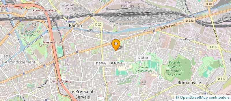 localisation de l'entreprise MONSIEUR WAEL ABOUKHAMIS à PANTIN