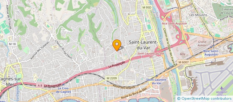 localisation de l'entreprise MONSIEUR WAEL ADNANI à SAINT-LAURENT-DU-VAR