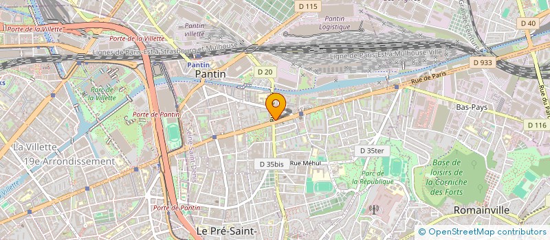 localisation de l'entreprise MONSIEUR WAEL BEN ALAYA  PANTIN