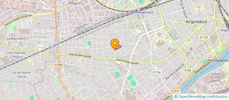 localisation de l'entreprise MONSIEUR WAEL BURHAN  ARGENTEUIL