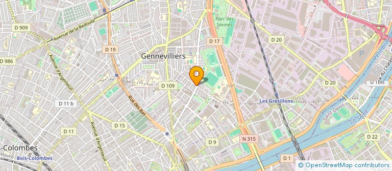 localisation de l'entreprise MONSIEUR WAEL HAWASH à GENNEVILLIERS