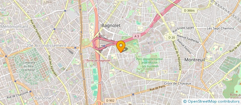 localisation de l'entreprise MONSIEUR WAEL SALIB à BAGNOLET