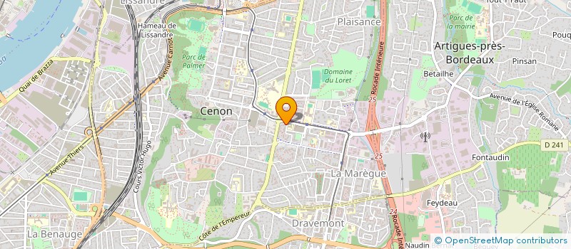 localisation de l'entreprise MONSIEUR WAEL TOUJANI  CENON