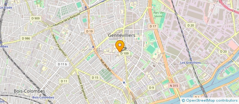 localisation de l'entreprise MONSIEUR WAGDI BEN MOSBAH à GENNEVILLIERS