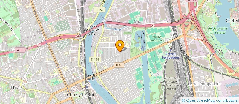 localisation de l'entreprise MONSIEUR WAGDY MIKHAEIL  CHOISY-LE-ROI