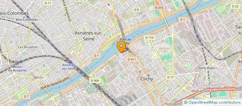 localisation de l'entreprise MONSIEUR WAHAB BENBRAHIM à CLICHY
