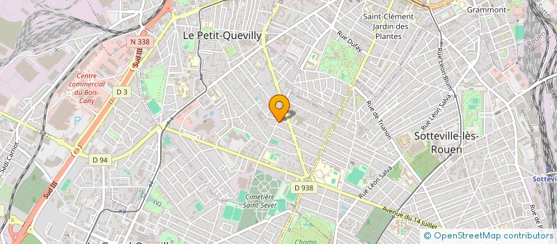 localisation de l'entreprise MONSIEUR WAHED ABAS  LE PETIT-QUEVILLY