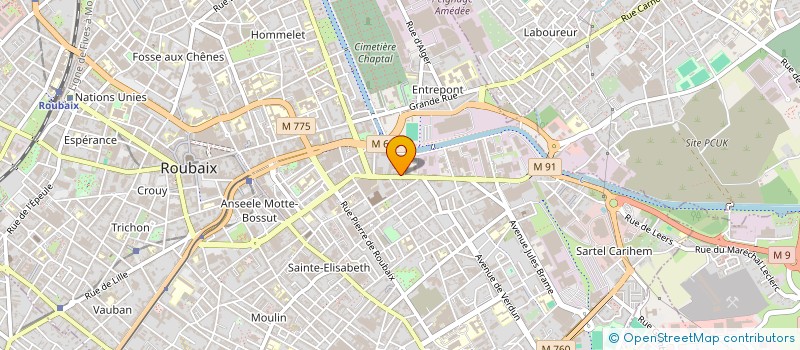 localisation de l'entreprise MONSIEUR WAHEED SAFI  ROUBAIX