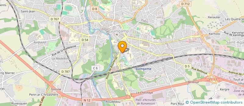 localisation de l'entreprise MONSIEUR WAHEEDULLAH OMARKHIL  GUINGAMP