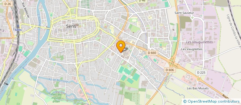 localisation de l'entreprise MONSIEUR WAHIB KARIM  SENS