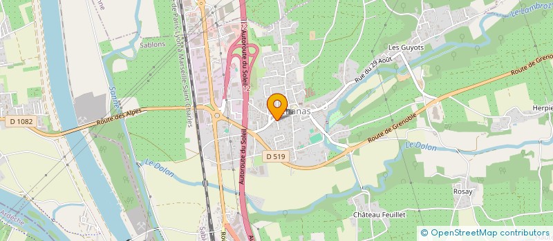 localisation de l'entreprise MONSIEUR WAHID BACCOUCHE  CHANAS