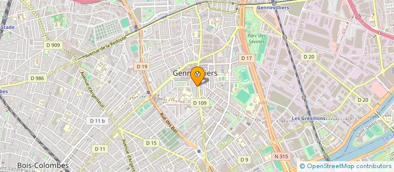 localisation de l'entreprise MONSIEUR WAHID BOUBAKRI  GENNEVILLIERS