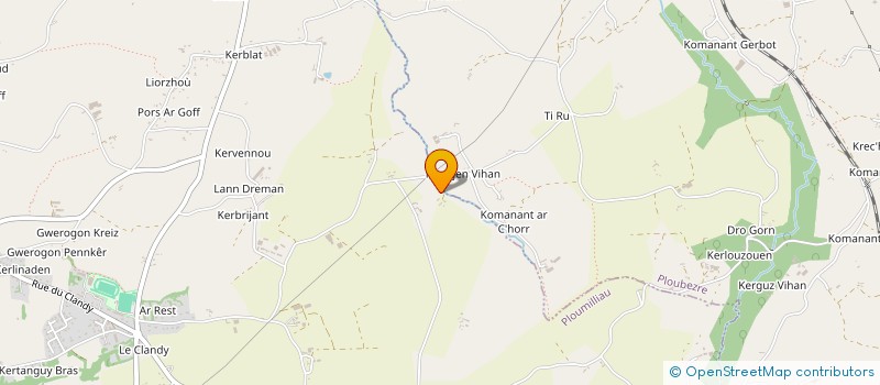 localisation de l'entreprise MONSIEUR WAHID BOUSSIGA  PLOUMILLIAU