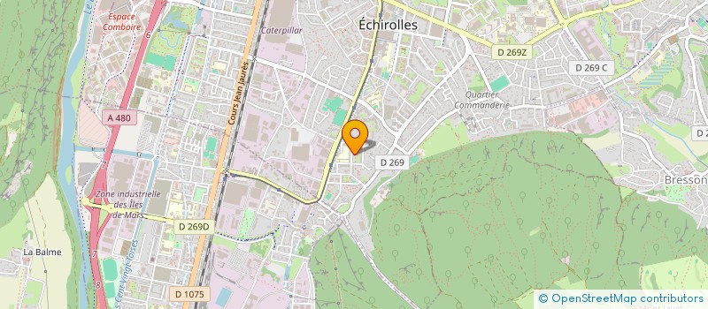 localisation de l'entreprise MONSIEUR WAHID KADA MEZOUAR à ECHIROLLES