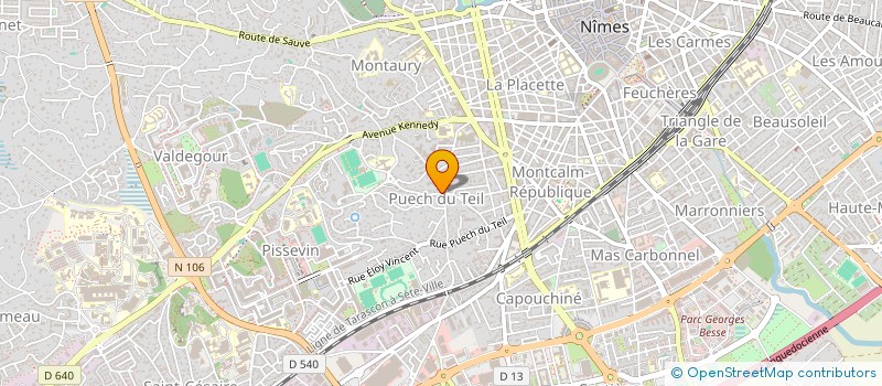 localisation de l'entreprise MONSIEUR WAHID MOUFOK  NIMES