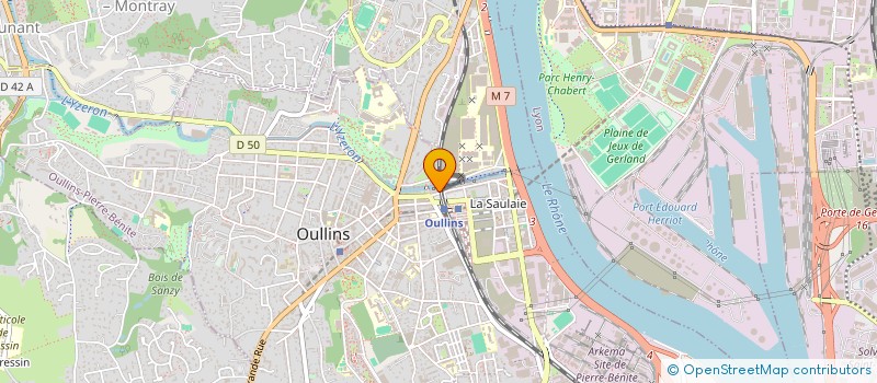 localisation de l'entreprise MONSIEUR WAHID RAHMANI  OULLINS-PIERRE-BENITE