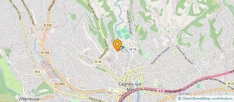 localisation de l'entreprise MONSIEUR WAHID REZEG  CAGNES-SUR-MER