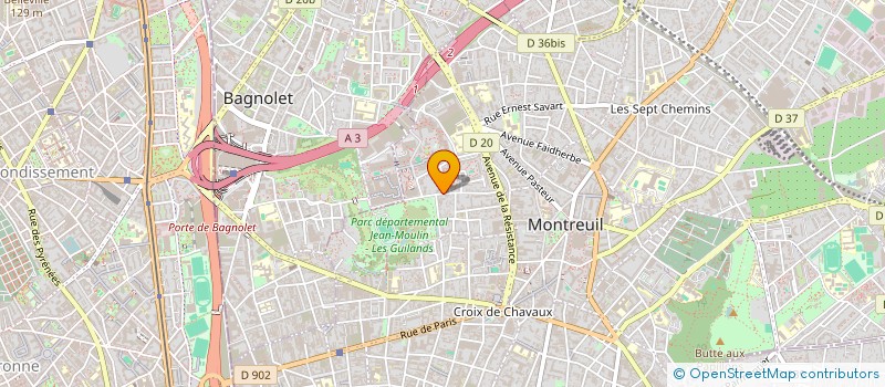 localisation de l'entreprise MONSIEUR WAHID ZAOUI  MONTREUIL