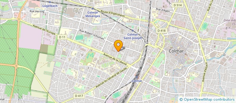 localisation de l'entreprise MONSIEUR WAHIDULLAH HUSAINKHEL  COLMAR