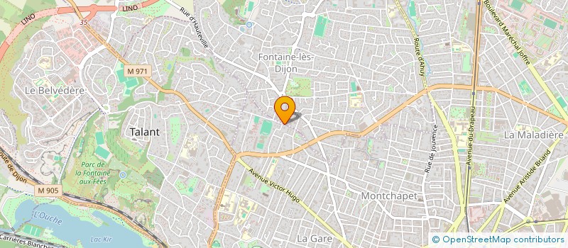 localisation de l'entreprise MONSIEUR WAHIDULLAH SALEH  FONTAINE-LES-DIJON