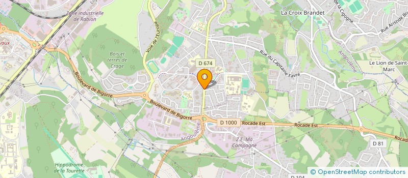 localisation de l'entreprise MONSIEUR WAIL ALLAM à ANGOULEME