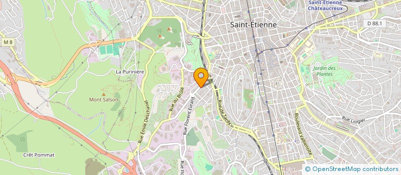 localisation de l'entreprise MONSIEUR WAIL HADJ KHELOUF  SAINT-ETIENNE