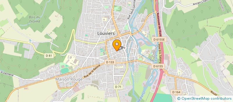 localisation de l'entreprise MONSIEUR WAIL MATEMATI  LOUVIERS