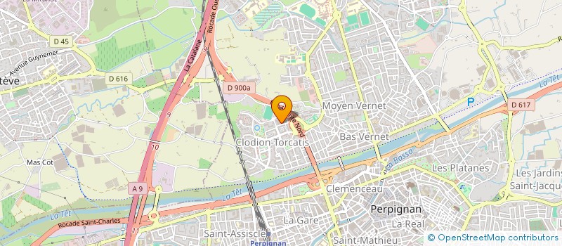 localisation de l'entreprise MONSIEUR WAISUDDIN HUSSEINKHIL  PERPIGNAN